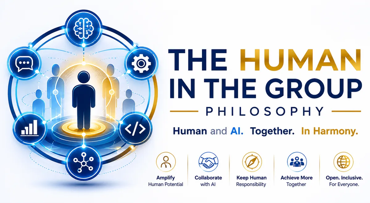The Human in the Group — Human and AI, together, in harmony